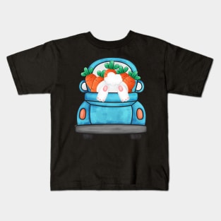 Easter Truck Rabbit Carrot Kids T-Shirt